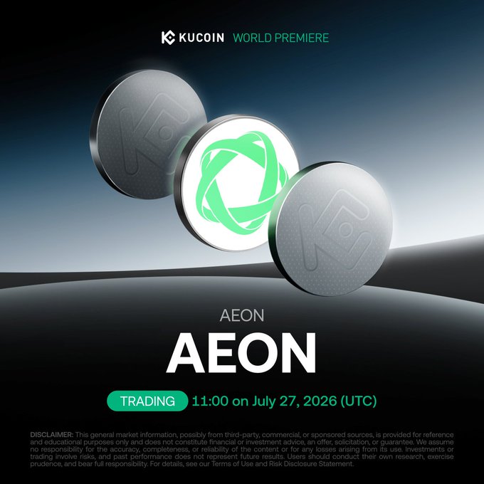 AEON Token Debuts on KuCoin, Targeting AI-Agent Payments