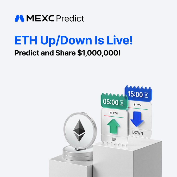 MEXC Extends Up/Down Crypto Events to ETH With $1M Prize Pool