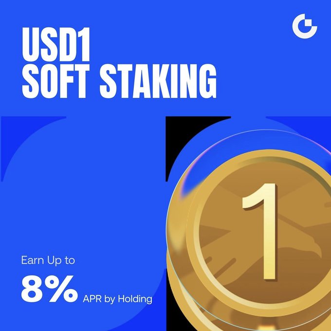 Gate Launches USD1 Soft Staking With Up to 8% Estimated APR