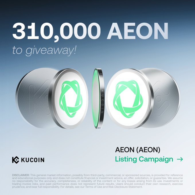 KuCoin Launches $AEON Listing Campaign With 310,000 Token Giveaway